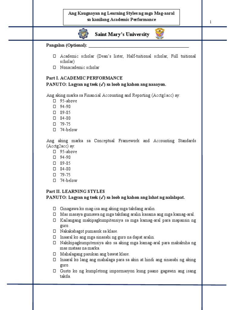 Questionnaire | PDF