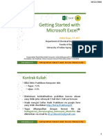Modul 1 - Getting Started Ms Excel - Mahasiswa PDF