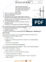Série d'exercices N°4 - Sciences physiques Dosage acido-basique pH Pousée d'Archimède - 2ème Sciences exp (2012-2013) Mr Lazreg Imed