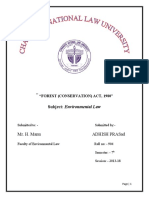 Subject: Environmental Law: Mr. H. Manu Adhish Prasad