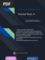 Tutorial Week 11.: Topic 8: Assessing Reading & Writing