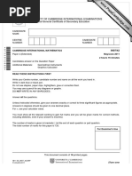 University of Cambridge International Examinations International General Certificate of Secondary Education