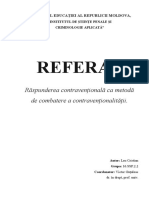 Referat Drept Contraventional