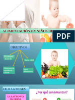 Alimentación infantil 0-3: Lactancia, introducción sólidos y recomendaciones