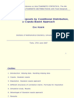 Modelling Dropouts by Conditional Distribution, A Copula-Based Approach