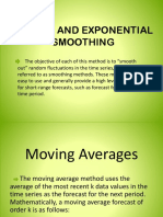 Moving and Exponential Smoothing