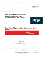 OMAP543x Multimedia Device: Data Manual Operating Condition Addendum