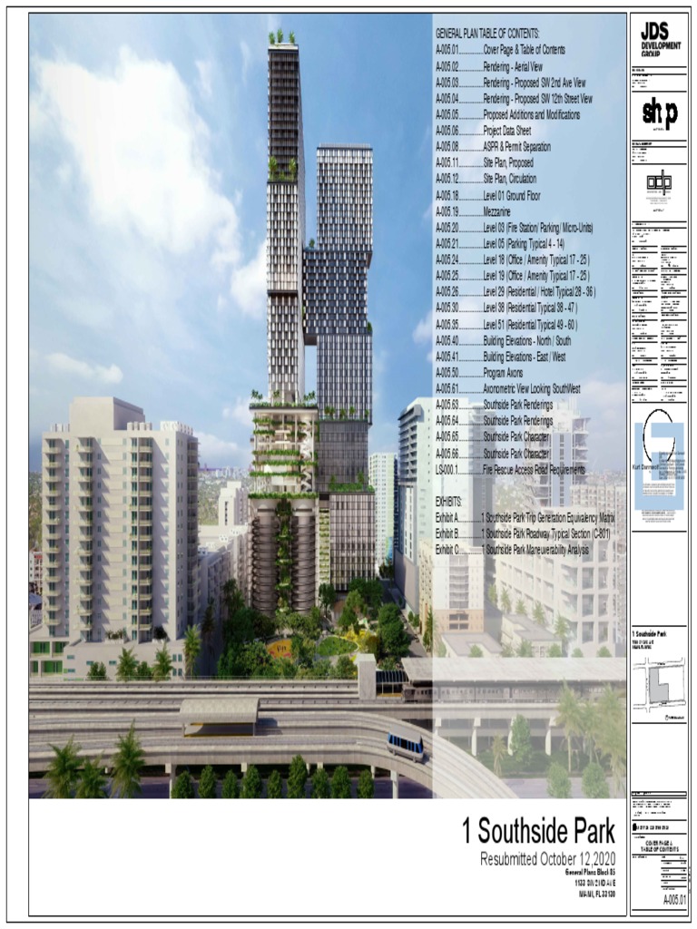 1 Southside Park General Plan 101320 PDF Broadway (Manhattan