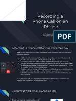 Recording Phone Call On Iphone