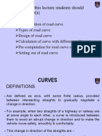 How to set out road curves