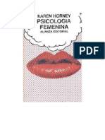 Horney Karen - Psicologia Femenina