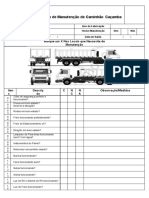 Plano de manutenção caminhão caçamba