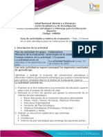 Guía de Actividades y Rúbrica de Evaluación - Unidad 1- Fase 2 - Informe de Plan Estratégico en Instituciones de Educación Superior de Colombia