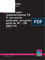 Armario para Redes/servidores TS IT Con Puerta Perforada, Con Guías Perfil de 19" - DK 5503.110