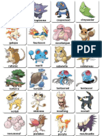 Cartas Memory Pokemon para Imprimir