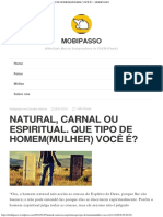 Que tipo de pessoa você é