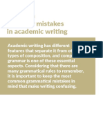 04 Common Grammar Mistakes in Academic Writing PDF