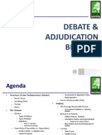 Debate & Adjudication Briefing
