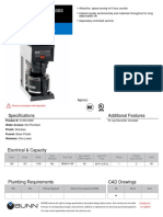 A10 Pourover W/glass Decanter: Specifications Additional Features