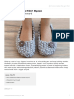 With Wendy Bernard: Knitted Seed Stitch Slippers