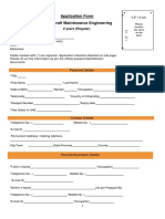AME Application Form