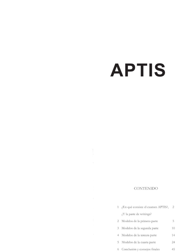 Aptis Libro PDF | PDF