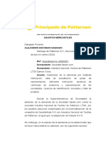 Inadmisión demanda por falta requisitos