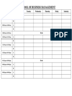 Time Table PDF