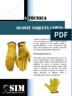 Ficha Tecnica - Guante Vaqueta