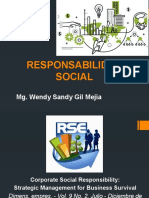 Responsabilidad Social: Mg. Wendy Sandy Gil Mejía