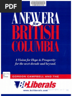 BC Liberal 2001 Platform