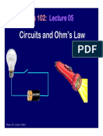 Physics 102:: Circuits and Ohm's Law