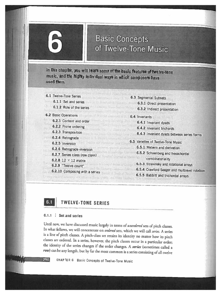 Straus, Intro To PostTonal Theory, 294307 PDF PDF Musicology