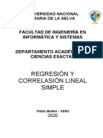 Regresión Lineal Simple