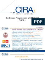 Gestión de Proyectos Con MS Project - Clase 1 (CCIRA Capacitaciones)