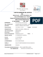 Cargo de Jorge Luis Medina Salcedo Exp. - 00175-2019-0 Juzgado de Paz Letrado de Palpa PDF