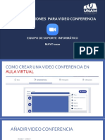 Crear Videoconferencia y Recomendaciones