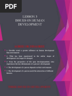 Issue On Human Development