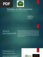 Seminar On Microservices: Submitted For Partial Fulfilment of Credits For MCA-362