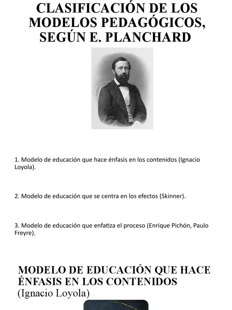 Clasificación de Los Modelos Pedagógicos, Según e | PDF