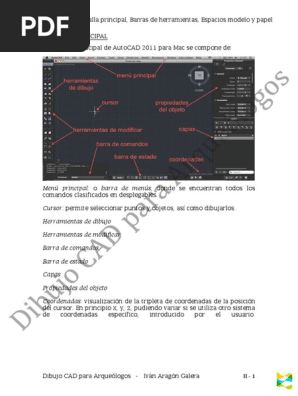 Dibujo Cad Para Arqueologos U Ii Pdf Archivo De Computadora Ventana Informatica