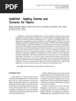 Keywords: Filipino Language, Spelling Checker, Spelling Corrector