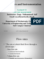 Transducers and Instrumentation: Instructor: Engr. Muhammad Asif