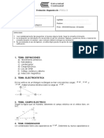 EVALUACIÓN  DIAGNOSTICA FISICA II