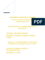 Cuestionario, Capitulo 10 Competencia Entre Unos Cuantos