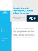 Ejes Del Plan de Producción, Empleo y Exportaciones Del Chaco