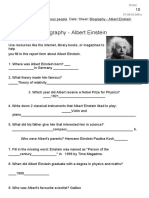 Einstein Worksheet
