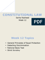 Week 12 - Equal Protection