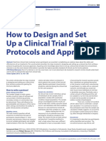 How To Design and Set Up A Clinical Trial Part 2: Protocols and Approvals