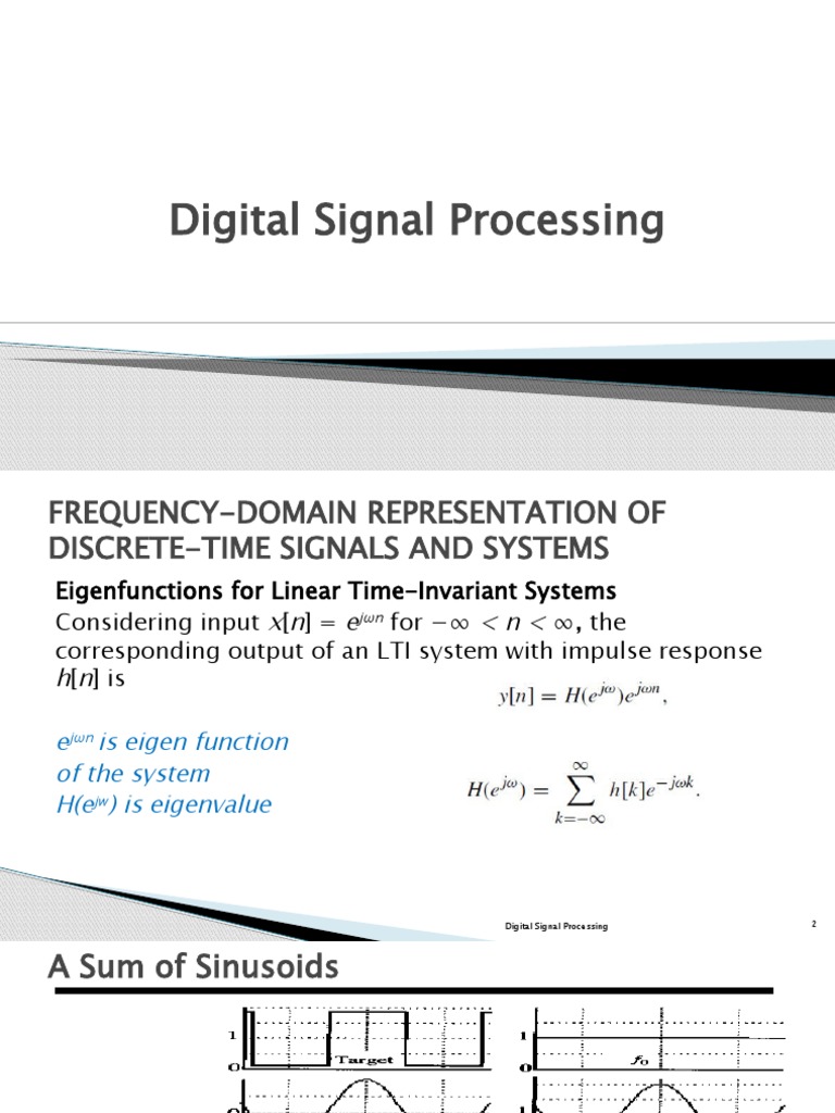 An InDepth Exploration of Digital Signal Processing Concepts Through Fourier Analysis